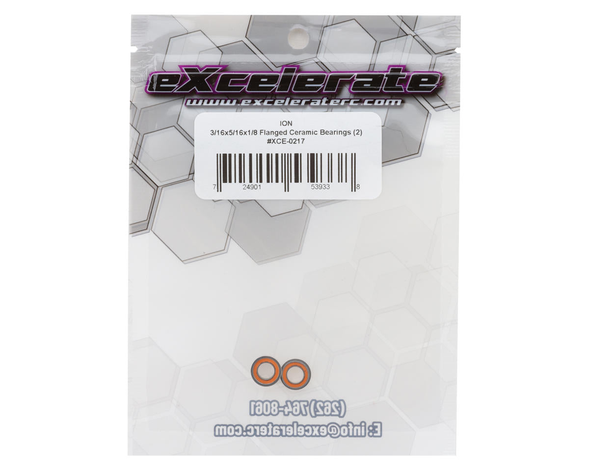 eXcelerate 3/16x5/16x1/8" ION Flanged Ceramic Bearings (2)