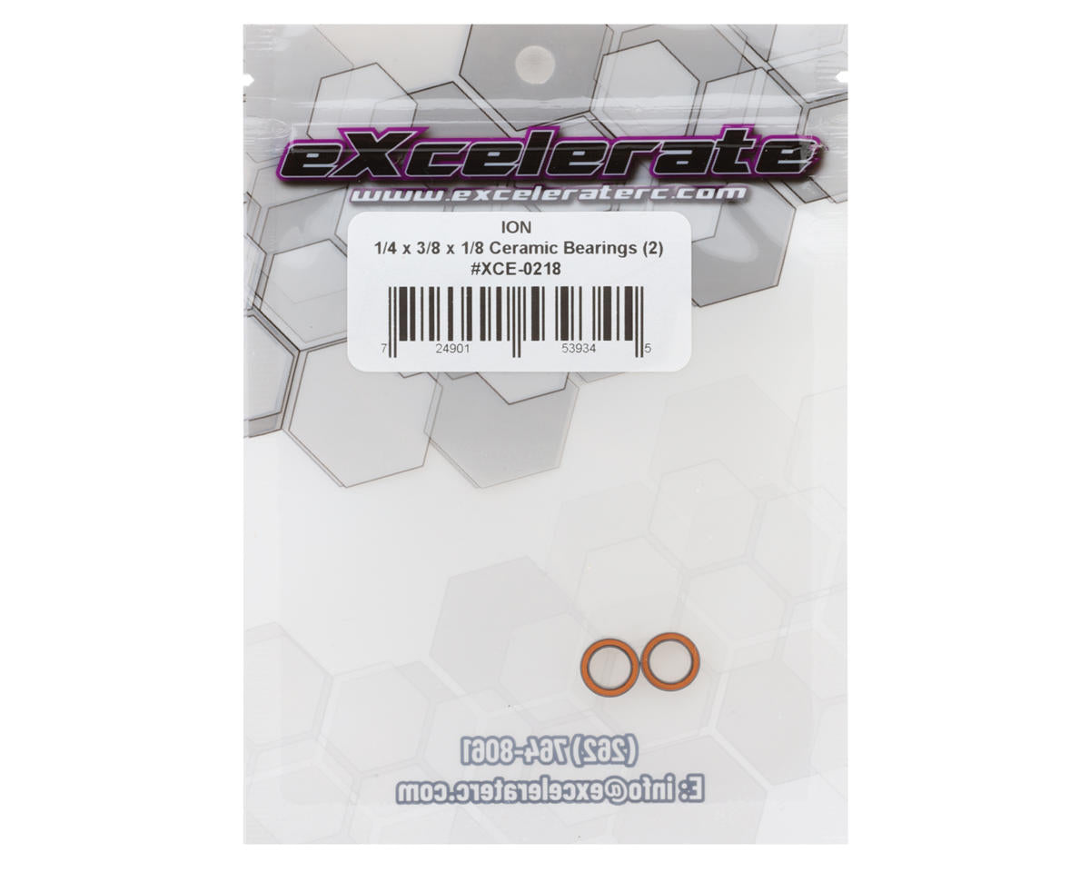 eXcelerate 1/4x3/8x1/8in ION Ceramic Bearings (2)