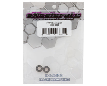 eXcelerate 5x11x4mm Metal Shielded Ball Bearings (2)