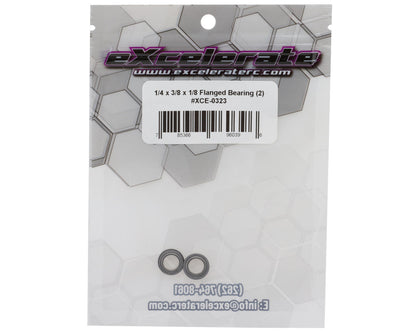 eXcelerate 1/4"x3/8"x1/8" Flanged Ball Bearings (2)