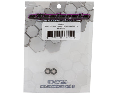 eXcelerate ION Plus 3/16x5/16x1/8" Flanged Ceramic Bearings (2)