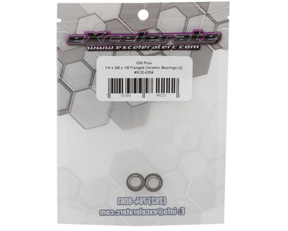 eXcelerate ION Plus 1/4x3/8x1/8" Flanged Ceramic Bearings (2)