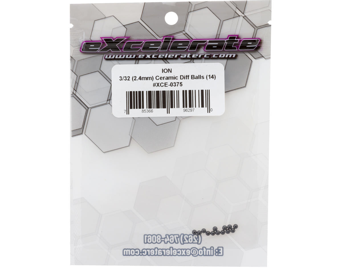 eXcelerate ION 3/32 Ceramic Differential Balls (14) (2.4mm)