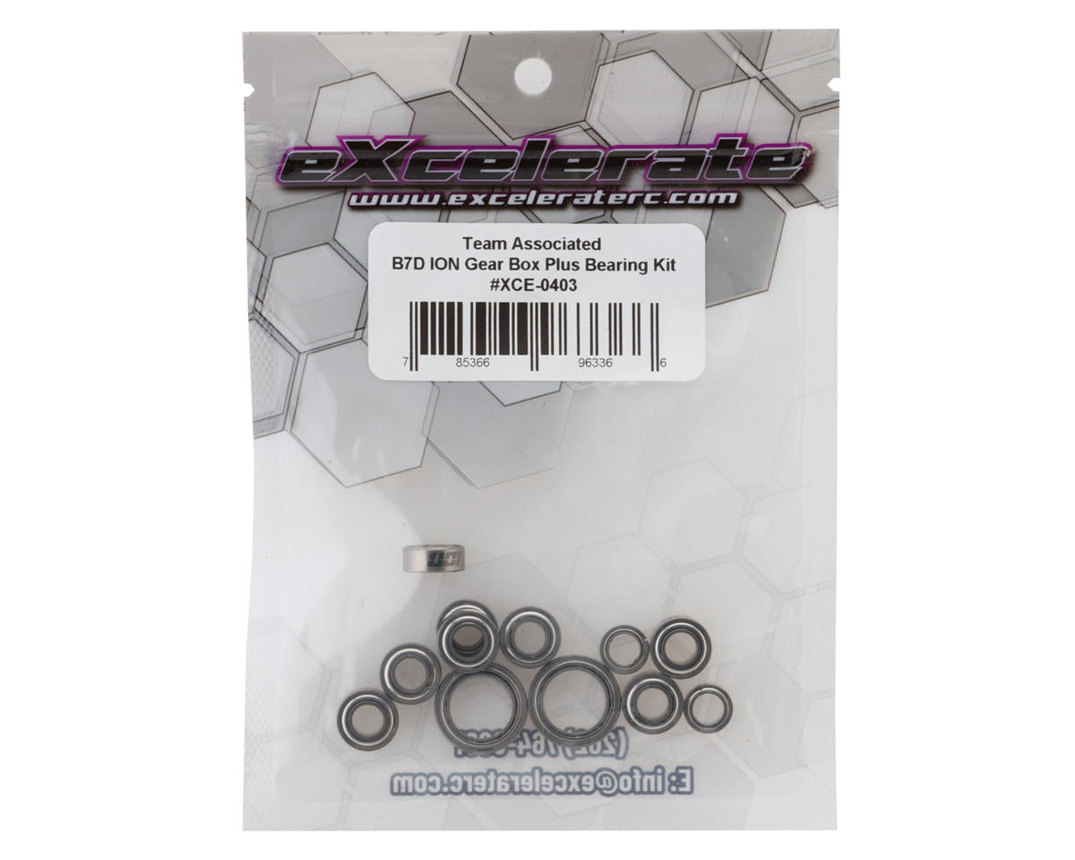eXcelerate Team Associated RC10B7 ION Plus Gear Box Bearing Kit