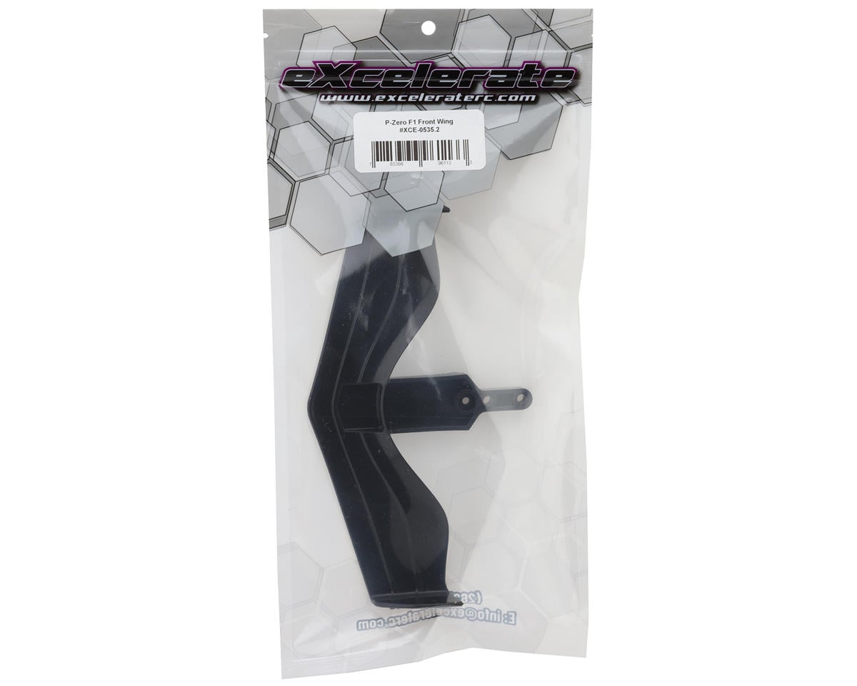 eXcelerate Prodigy F1 P-Zero 1/10 F1 Front Wing (Black)