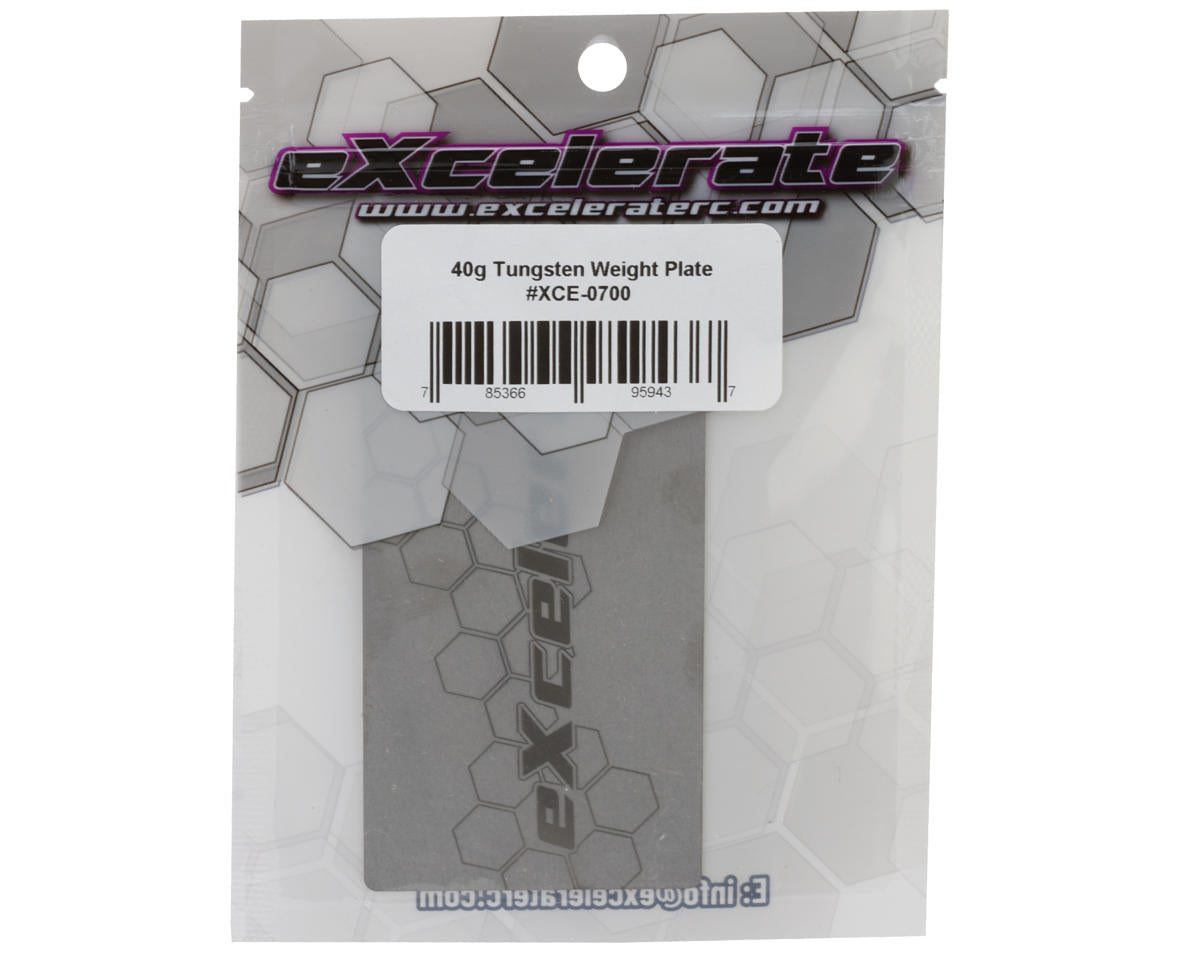 eXcelerate Tungsten 1S Battery Weight Plate (40g)