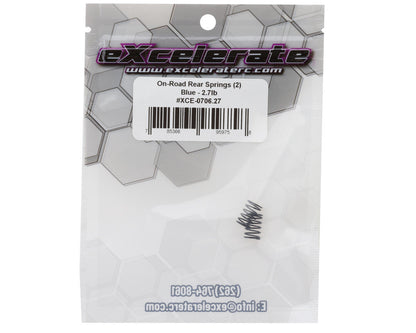 eXcelerate Prodigy On-Road Rear Springs (2) (Blue/2.7lbs)