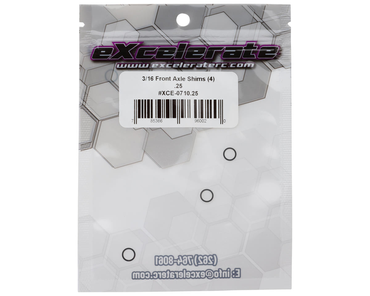 eXcelerate 3/16 Front Axle Shims (4) (0.25mm)