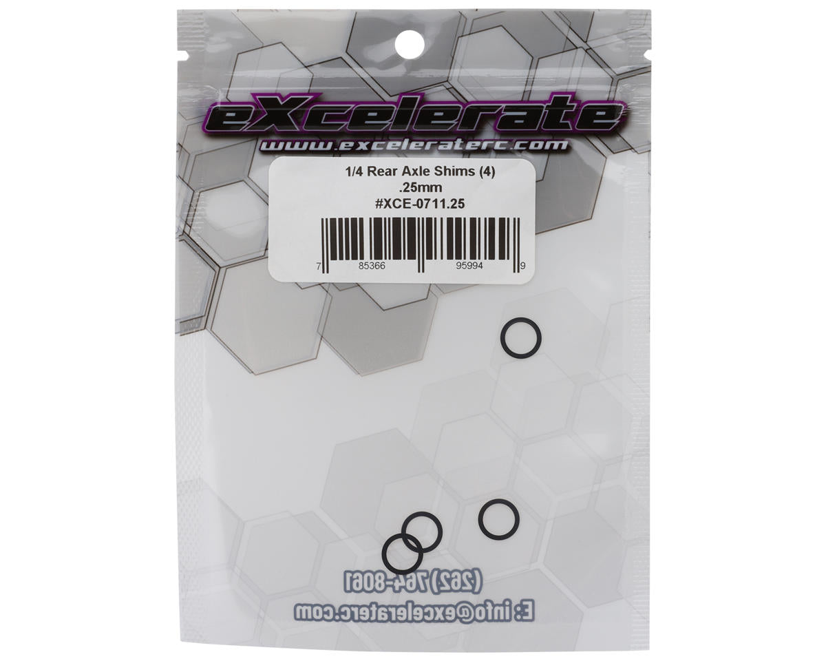 eXcelerate 1/4" Rear Axle Shims (4) (0.25mm)