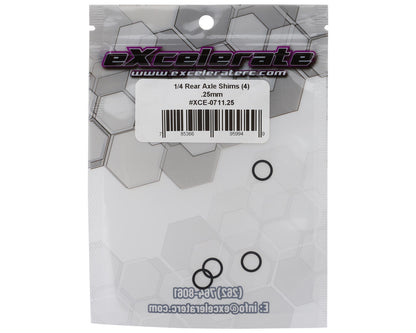eXcelerate 1/4" Rear Axle Shims (4) (0.25mm)