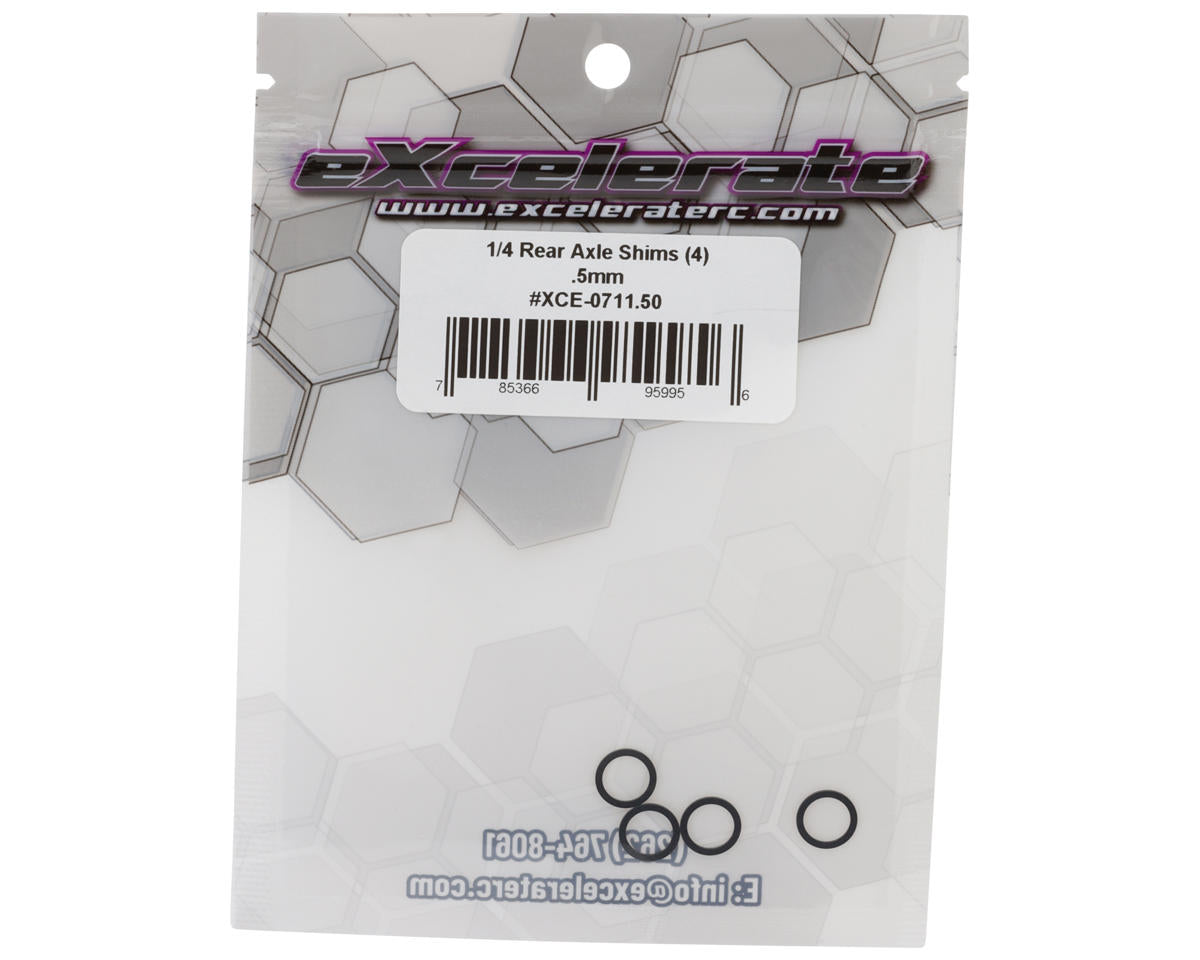 eXcelerate 1/4" Rear Axle Shims (4) (0.5mm)