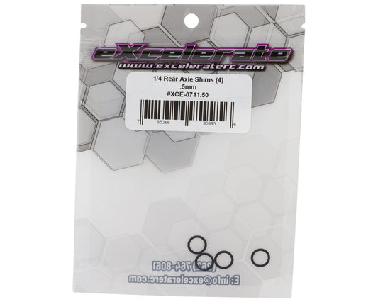 eXcelerate 1/4" Rear Axle Shims (4) (0.5mm)