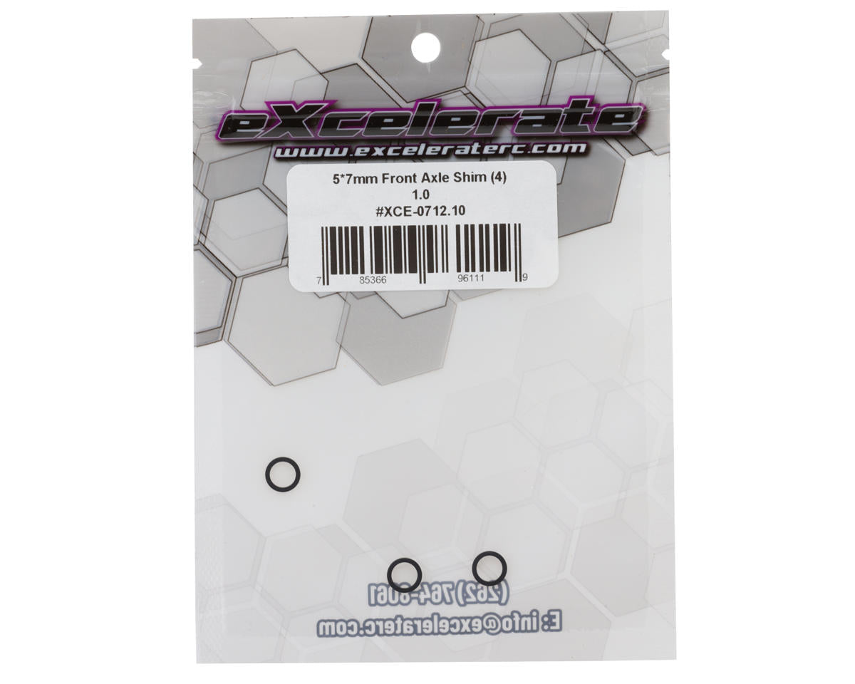 eXcelerate 5x7mm Front Axle Shims (4) (1.0mm)