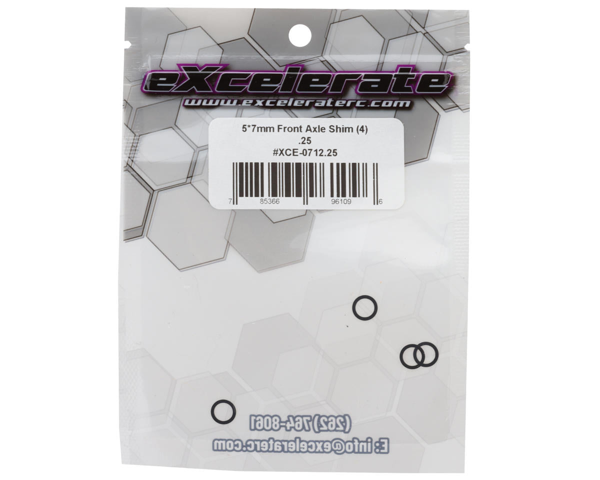 eXcelerate 5x7mm Front Axle Shims (4) (0.25mm)