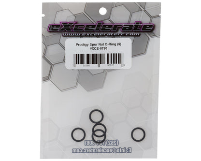 eXcelerate Prodigy 12 Spur Gear Nut O-Rings (5)