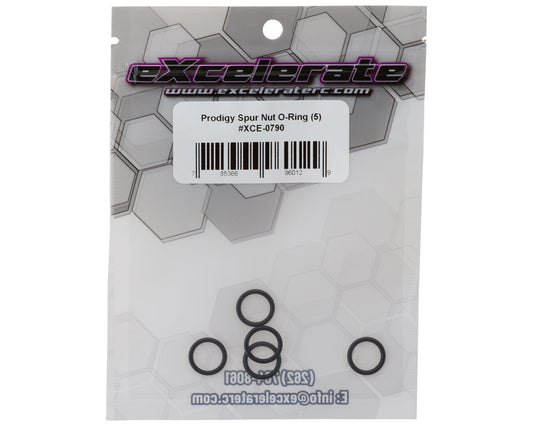 eXcelerate Prodigy 12 Spur Gear Nut O-Rings (5)