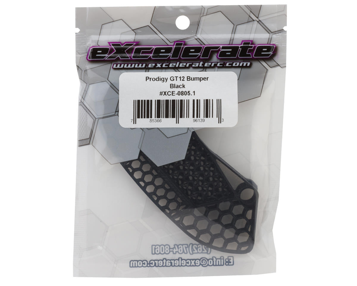 eXcelerate Prodigy GT12 1/12 Pan Car 3D Printed Bumper (Black)