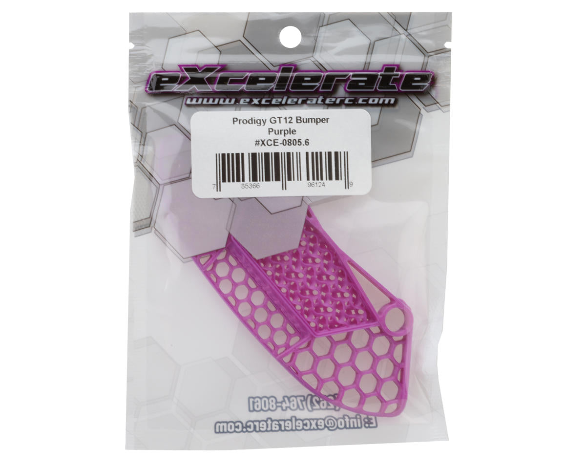 eXcelerate Prodigy GT12 1/12 Pan Car 3D Printed Bumper (Purple)