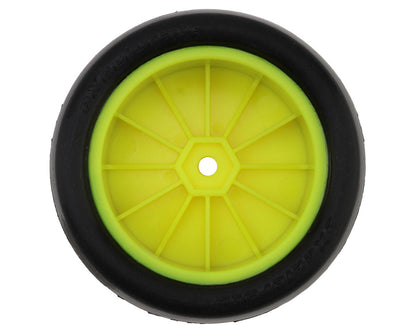 eXcelerate 2.2" Front 2WD Buggy Slick Pre-Mounted Tires (Yellow) (2) (White)