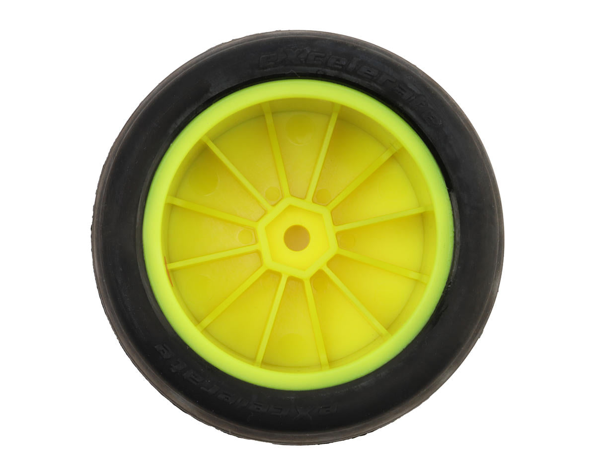 eXcelerate 2.2" Rear Buggy Slick Pre-Mounted Tires (Yellow) (2) (Red)