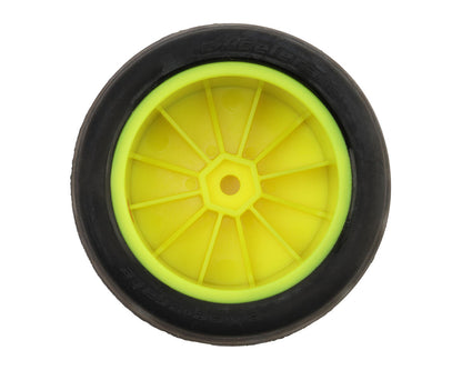 eXcelerate 2.2" Rear Buggy Slick Pre-Mounted Tires (Yellow) (2) (Red)