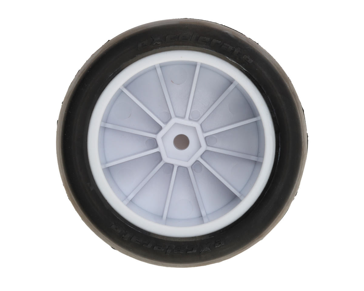eXcelerate 2.2" Rear Buggy Slick Pre-Mounted Tires (White) (2) (Red)
