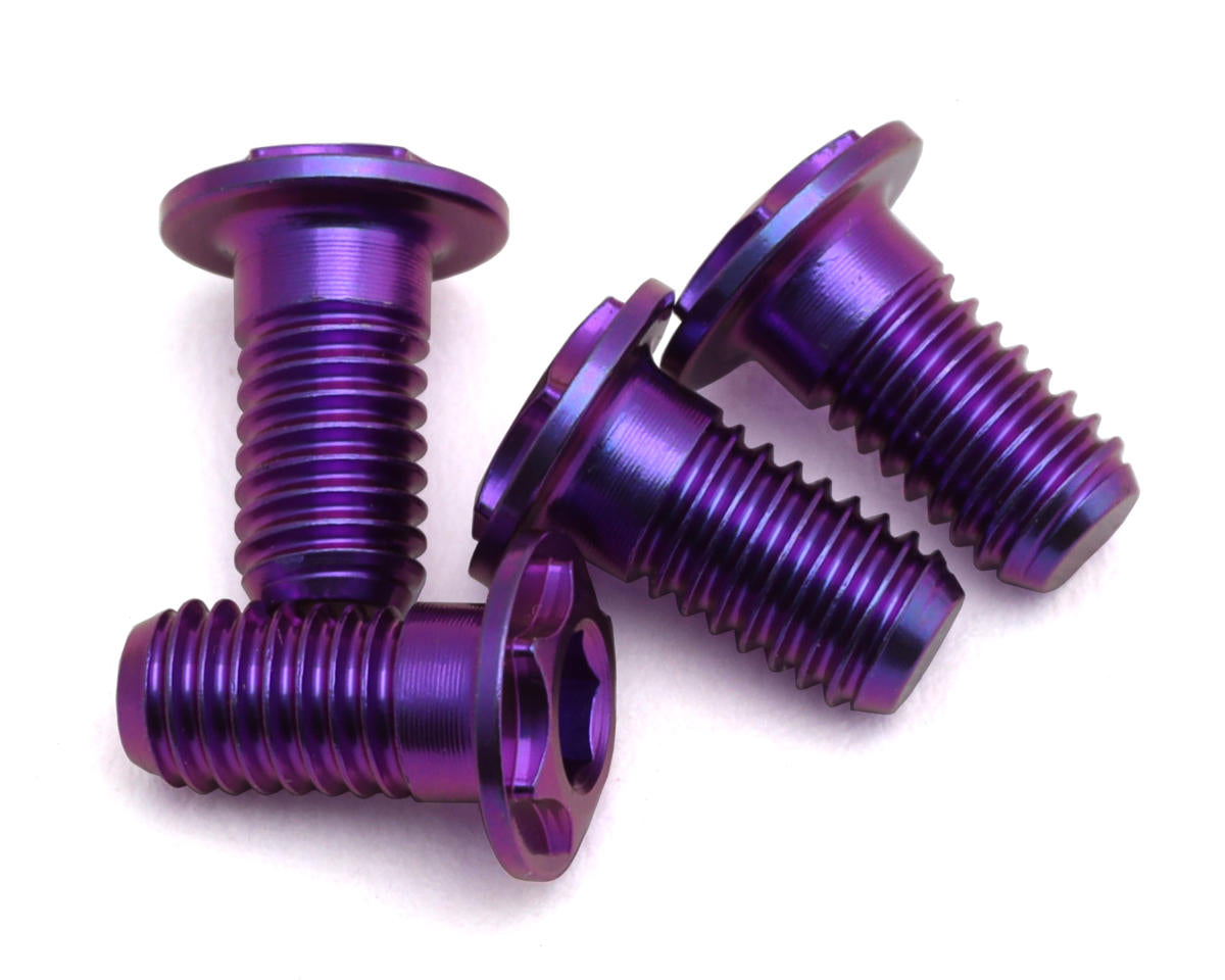 eXcelerate 3x6mm Low Profile Titanium Shoulder Screws (Purple) (4)