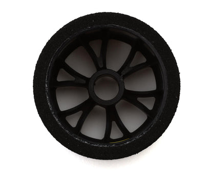 eXcelerate "E" Compound 1/12 Pan Car Front Synthetic Foam Pre-Mounted Tires