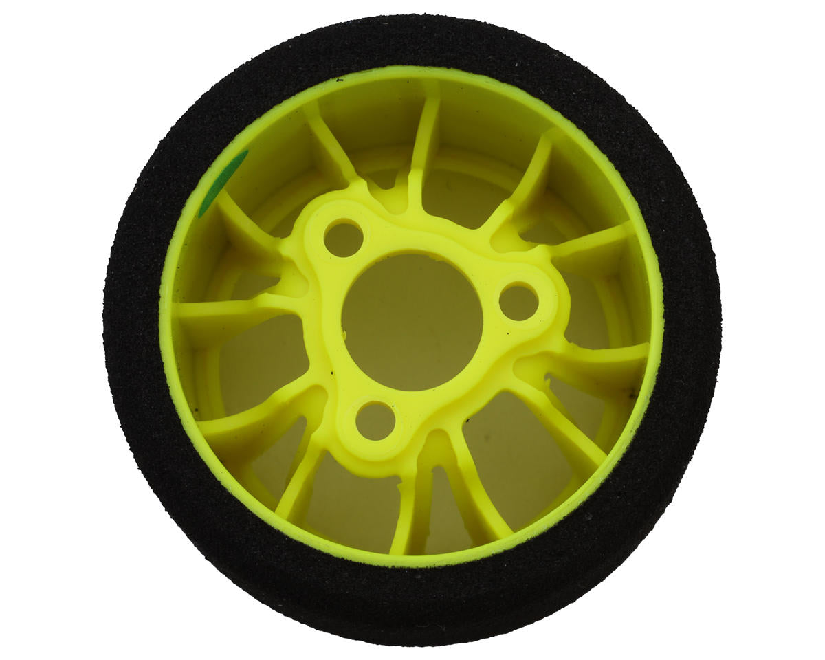 eXcelerate 1/12 Mounted "X" Compound Foam Rear Tires (2) (Green)