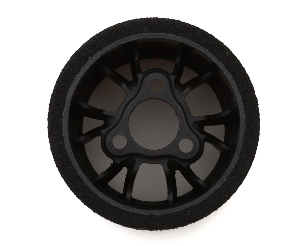 eXcelerate "N" Compound 1/12 Pan Car Rear Natural Foam Pre-Mounted Tires (Pink)
