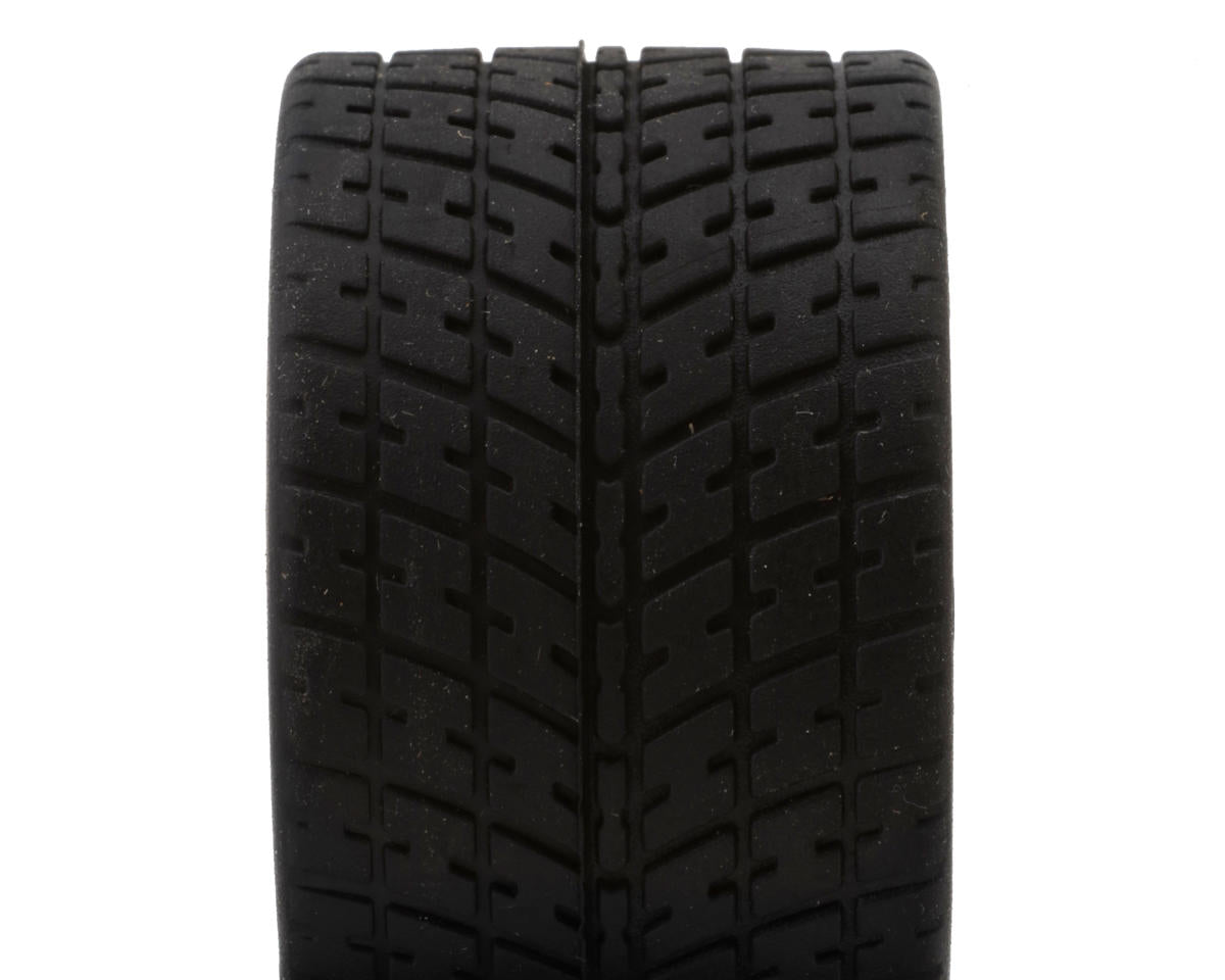 eXcelerate R12 1/12 Front & Rear Pan Car Rubber Pre-Mounted Tires Set (Black)