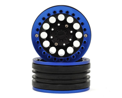 Xtra Speed Aluminum 1.9" Iron Clock Mass Beadlock Wheel (Blue) (2)