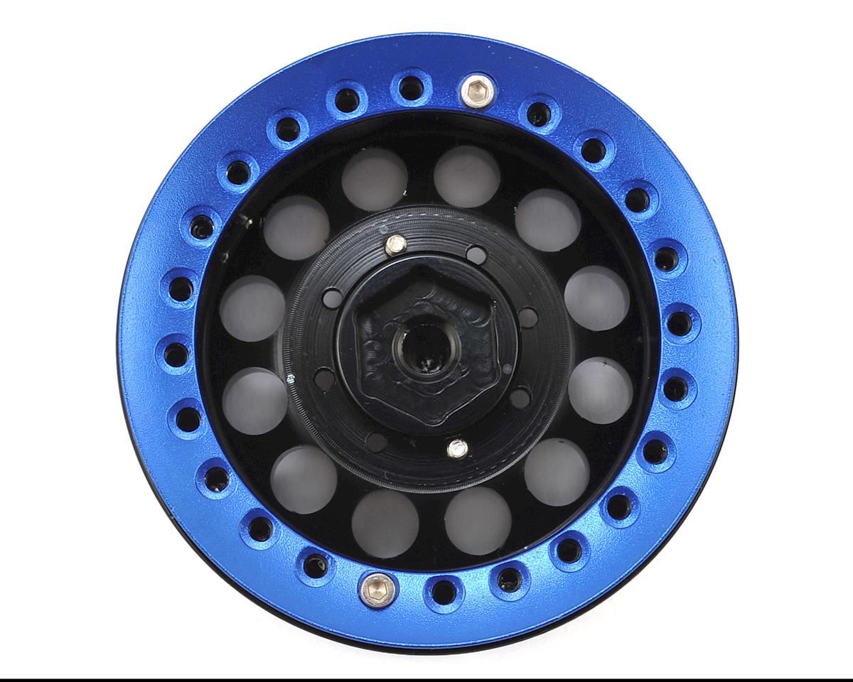 Xtra Speed Aluminum 1.9" Iron Clock Mass Beadlock Wheel (Blue) (2)