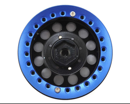 Xtra Speed Aluminum 1.9" Iron Clock Mass Beadlock Wheel (Blue) (2)