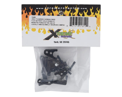 Xtreme Racing XRAY T4 Carbon Fiber Flex Battery Hold Down Kit