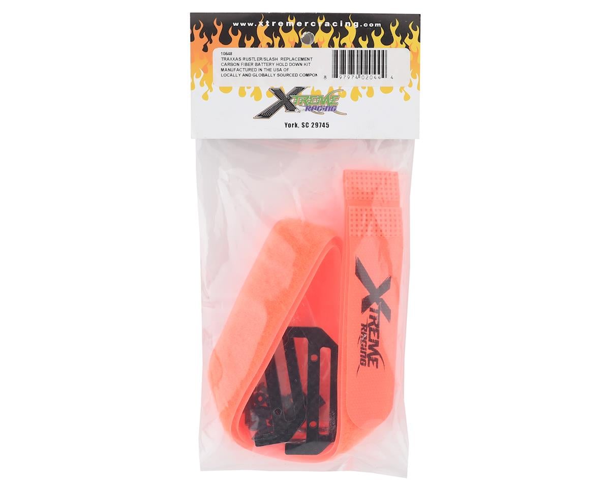 Xtreme Racing Carbon Fiber Battery Hold Down Kit for Traxxas Rustler/Slash