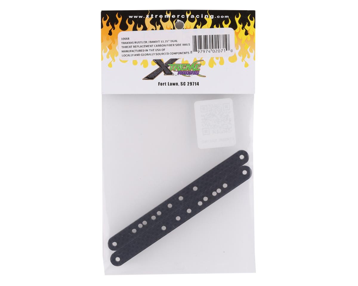Xtreme Racing 11.25" Dual Threat Carbon Side Rails for Traxxas Rustler/Bandit