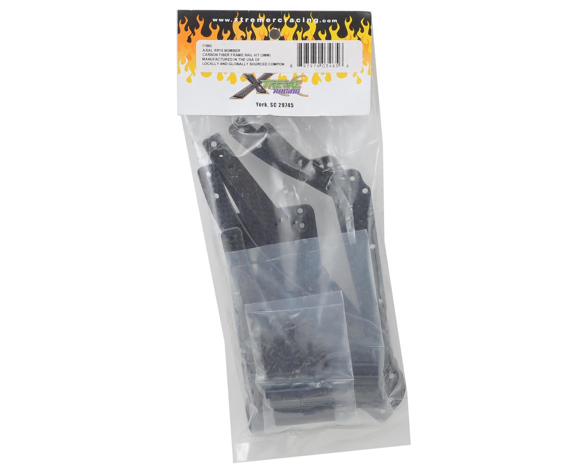 Xtreme Racing Axial RR10 Bomber 3mm Carbon Fiber Frame Rail Kit