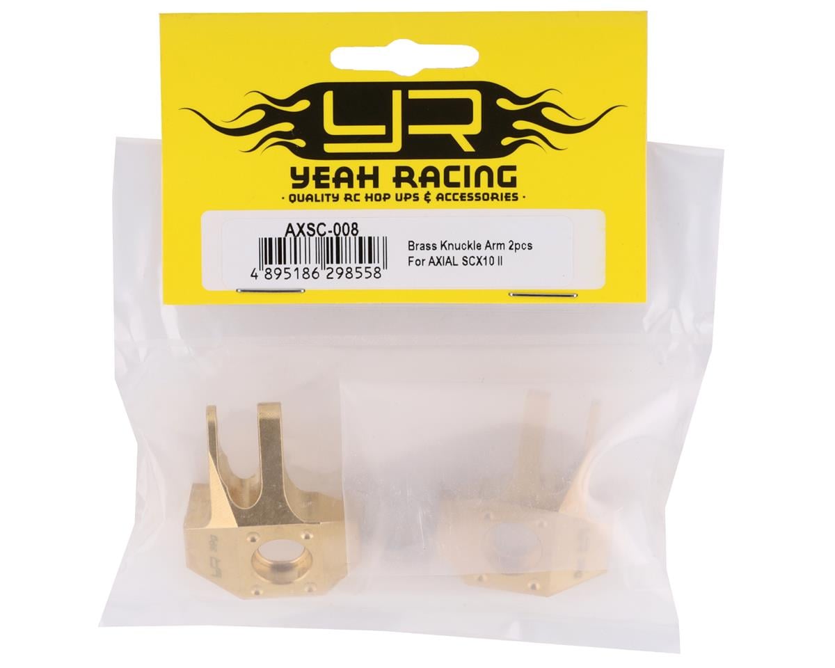 Yeah Racing Axial SCX10 II High Mass Brass Left & Right Steering Knuckles (2)