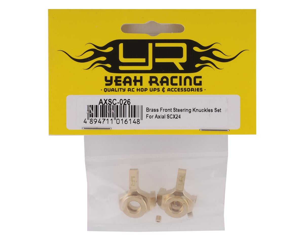 Yeah Racing SCX24 Brass Front Steering Knuckles (2) (7g)