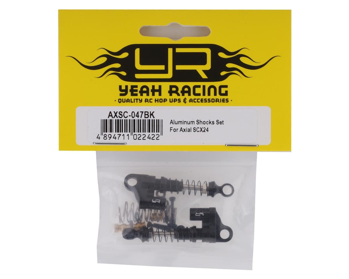Yeah Racing SCX24 Aluminum Shocks (Black) (2)