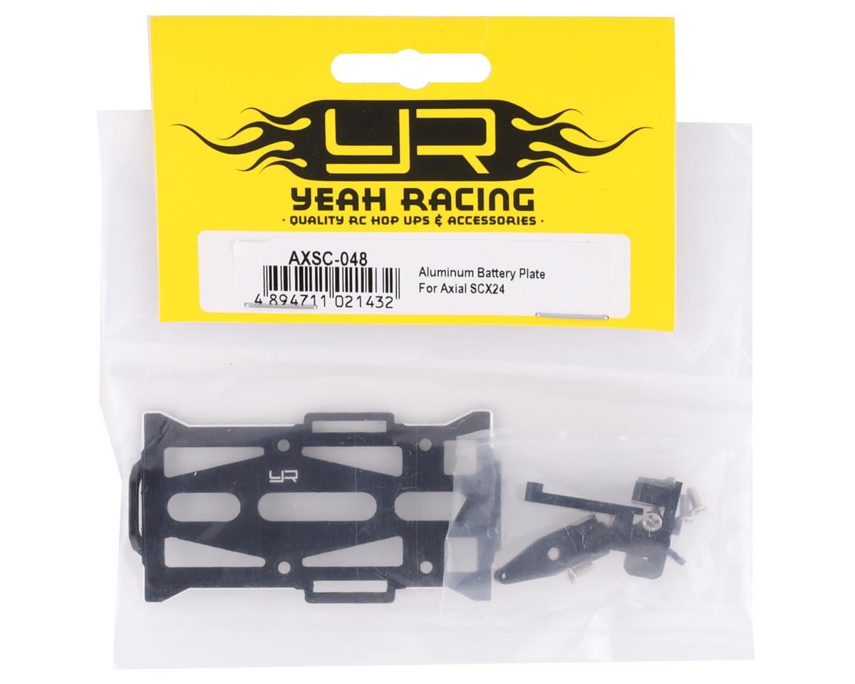 Yeah Racing Axial SCX24 Aluminum Battery Tray Set (Black)
