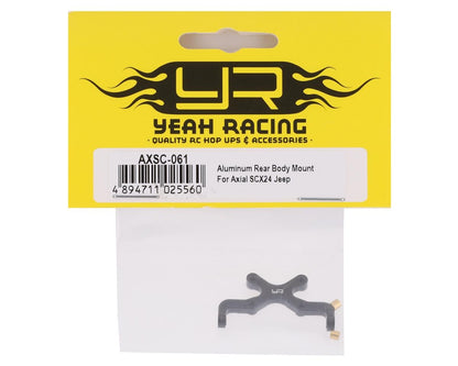 Yeah Racing Axial SCX24 Aluminum Rear Body Mount (Black) (AXI00002V2)