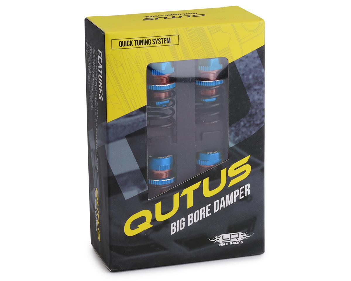 Yeah Racing Aluminum QUTUS Challenger Big Bore M-Chassis Shocks (Blue) (4)
