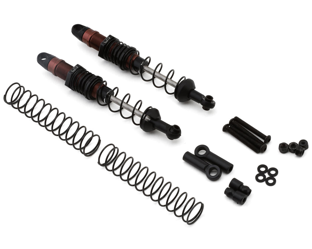 Yeah Racing Aluminum Desert Cobra Dual Spring Shocks (Black) (2) (100mm)