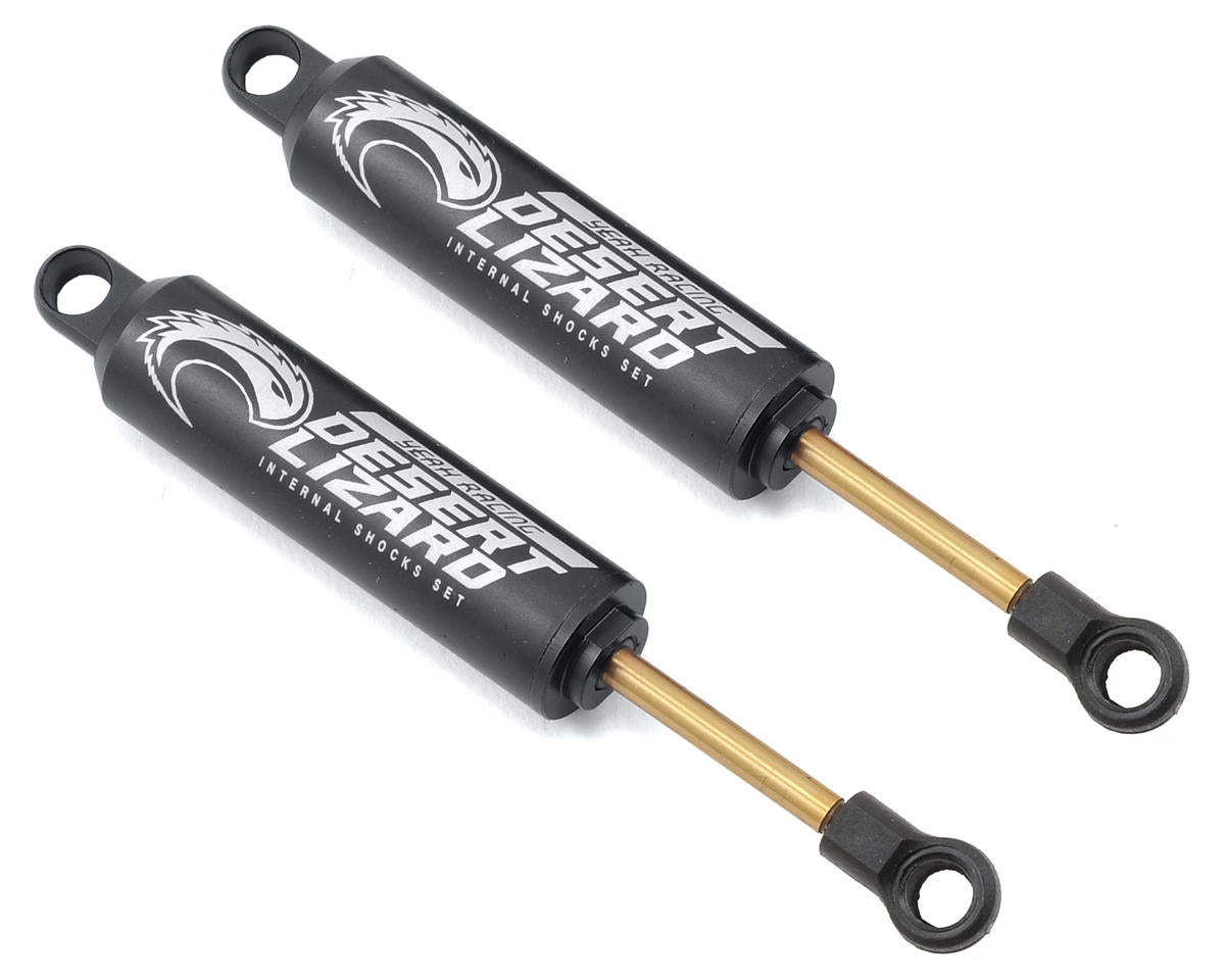 Yeah Racing Aluminum Desert Lizard Two Stage Internal Spring Shocks (Black) (2)