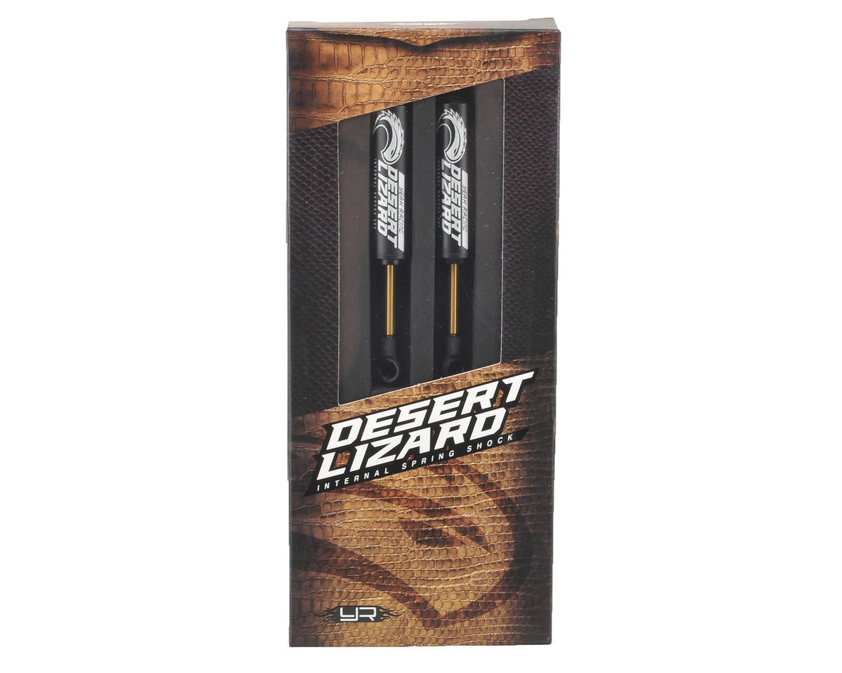 Yeah Racing Aluminum Desert Lizard Two Stage Internal Spring Shocks (Black) (2)
