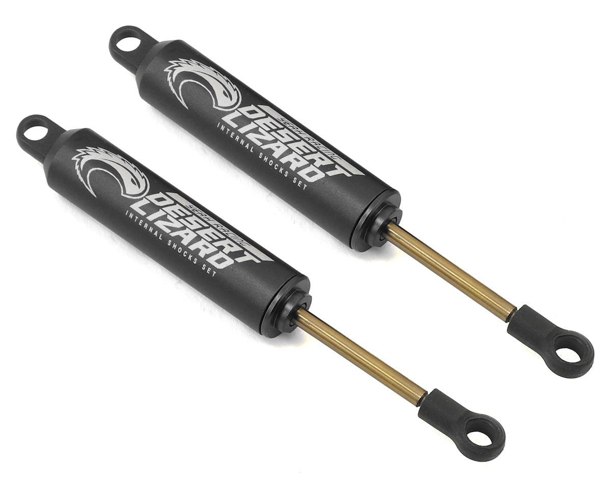 Yeah Racing Aluminum Desert Lizard Two Stage Internal Spring Shocks (Black) (2)