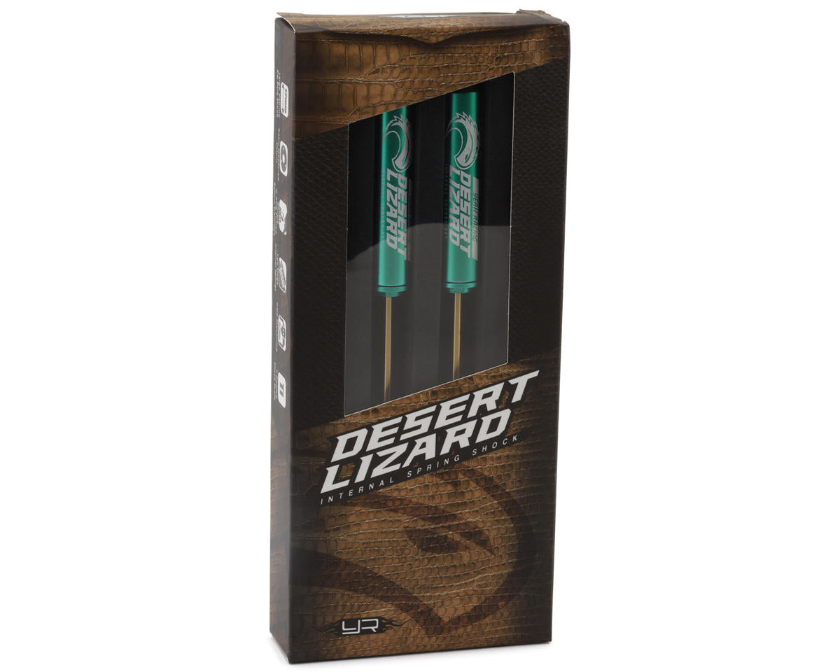 Yeah Racing Aluminum Desert Lizard Two Stage Internal Spring Shocks (Green) (2)