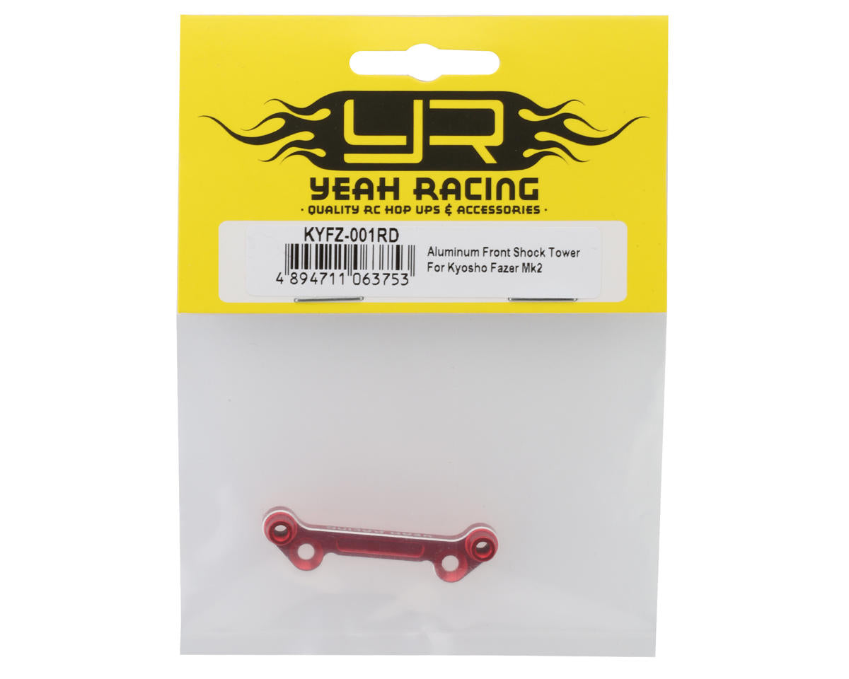 Yeah Racing Kyosho Fazer MK2 Aluminum Front Shock Tower (Red)